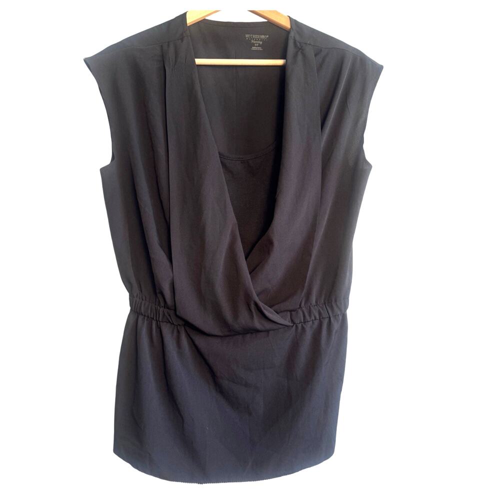 Motherhood Maternity Small Petite Black Nursing Sleeveless Top